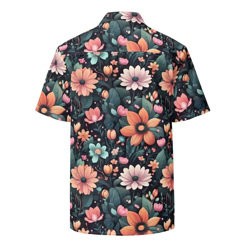 Dipaliz Blooms Vibrant Button Shirt Colorful Flowers
