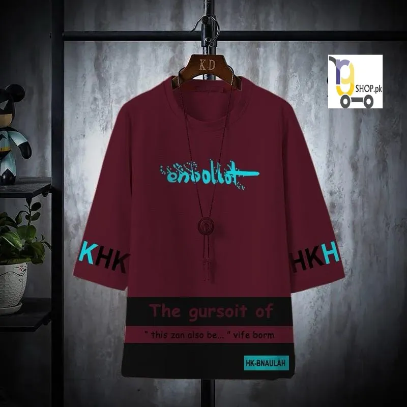 Drop shouldar Srylish Printed TShirt for Men.
