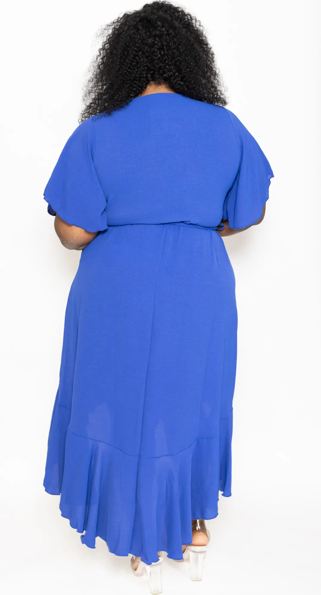 Fallen Blue Flowy Dress