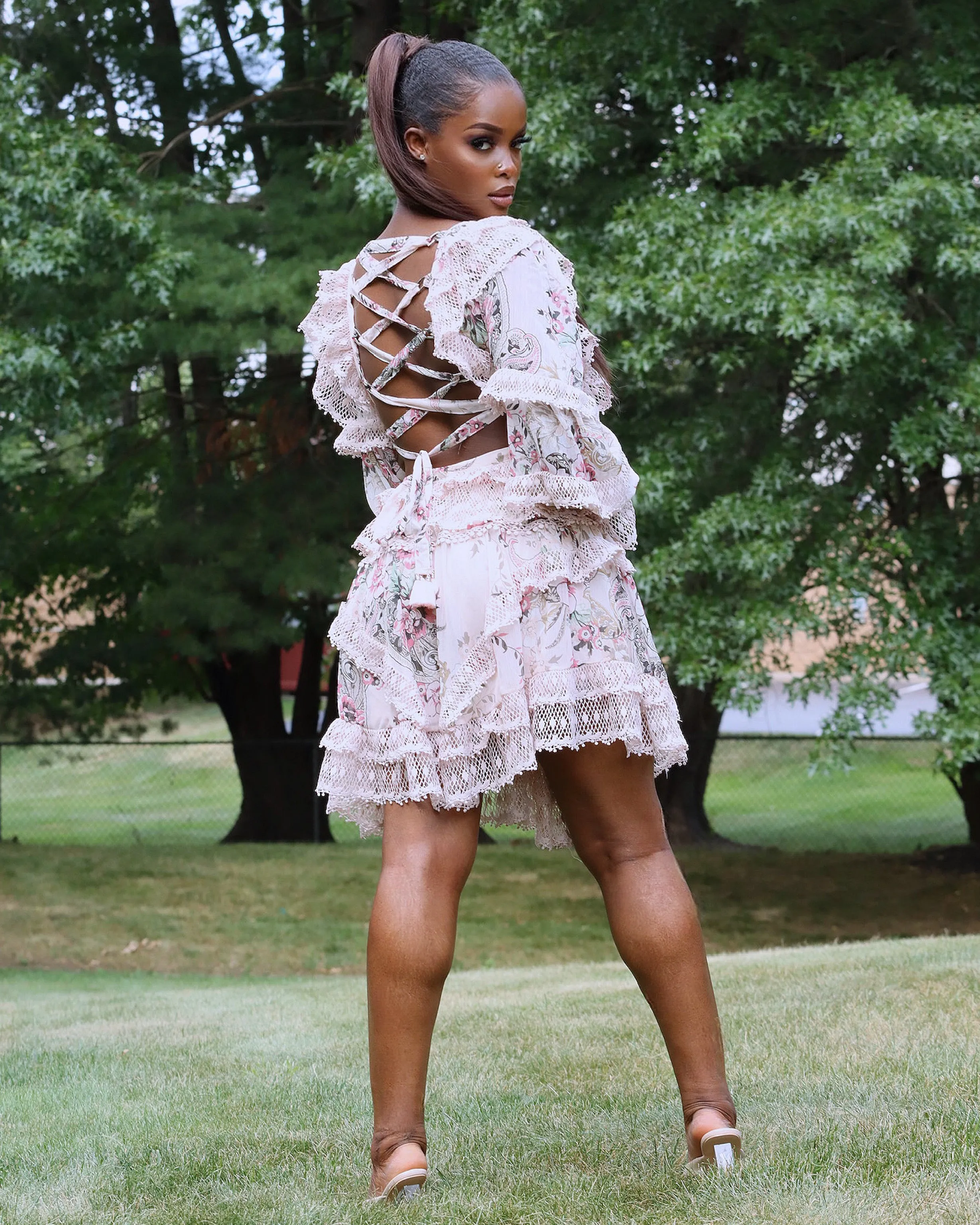 Floral Blanco Dress
