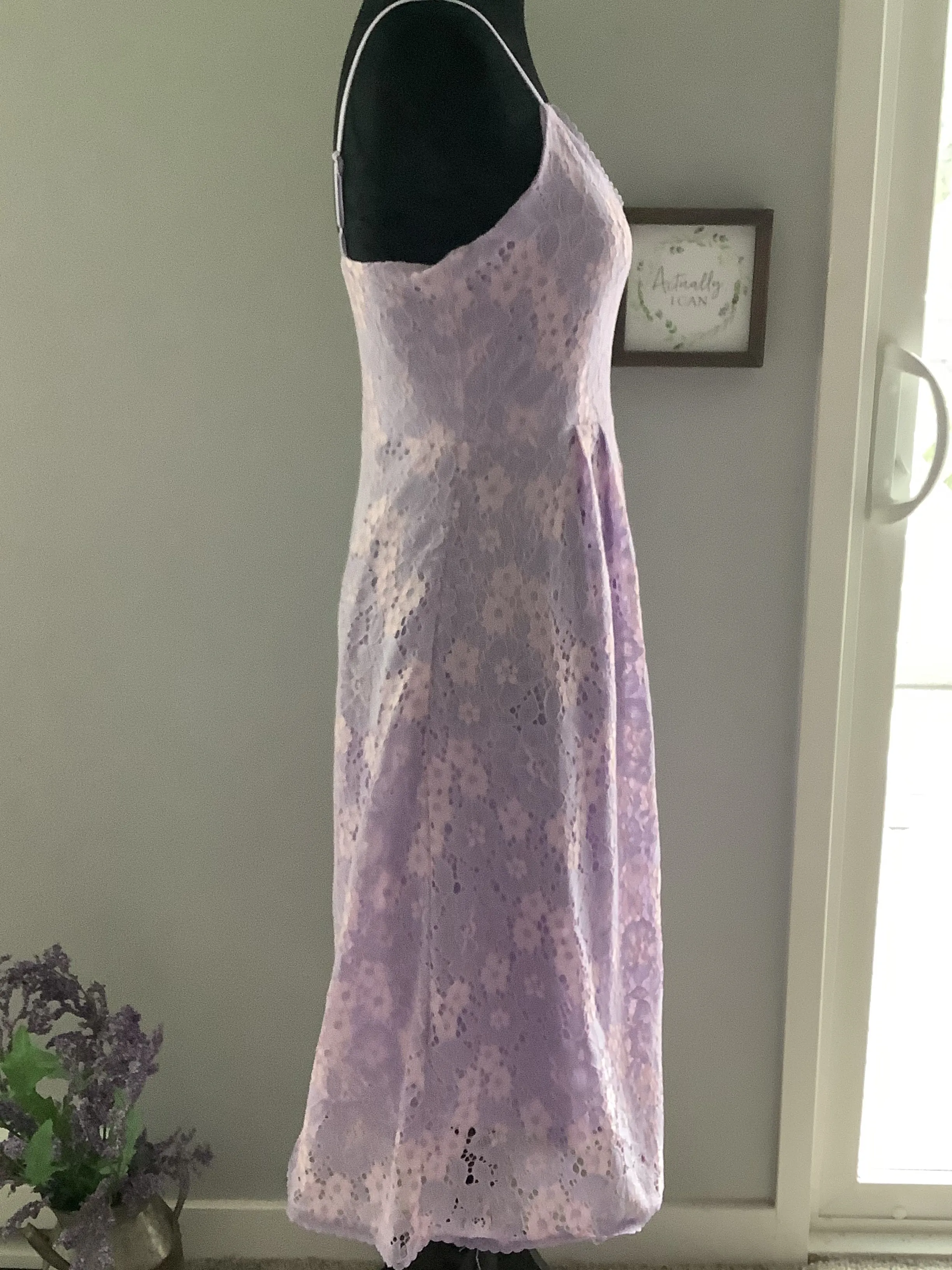 Floral Lace Cami  Midi Dress