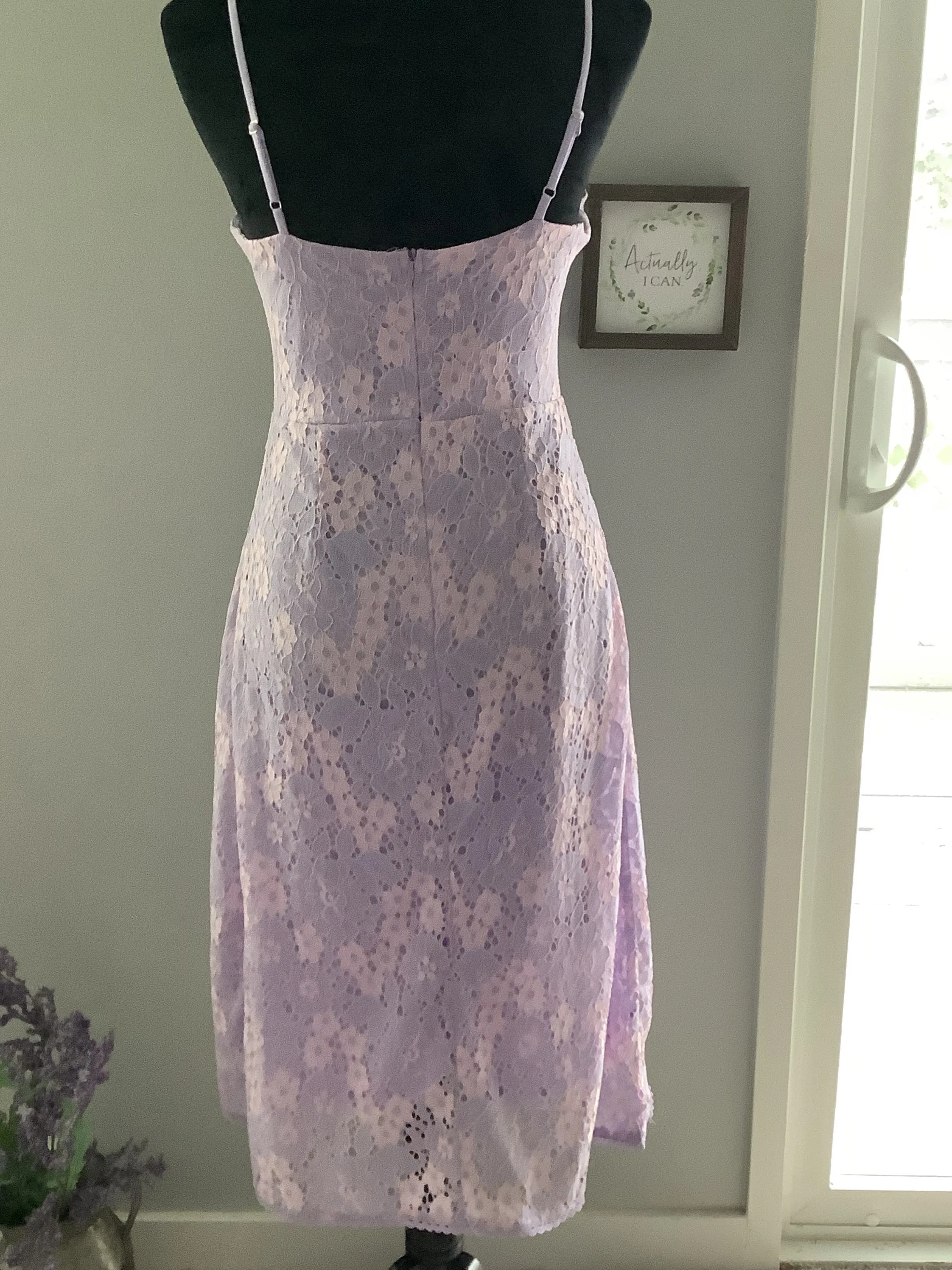 Floral Lace Cami  Midi Dress
