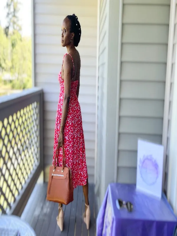 Floral Print Midi Dress
