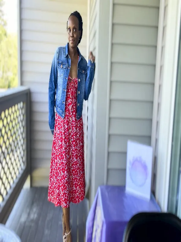 Floral Print Midi Dress