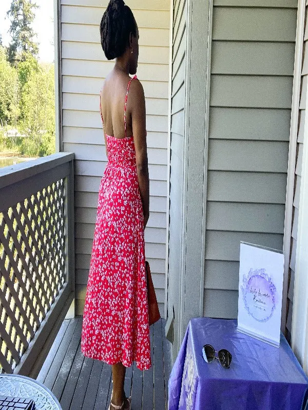 Floral Print Midi Dress