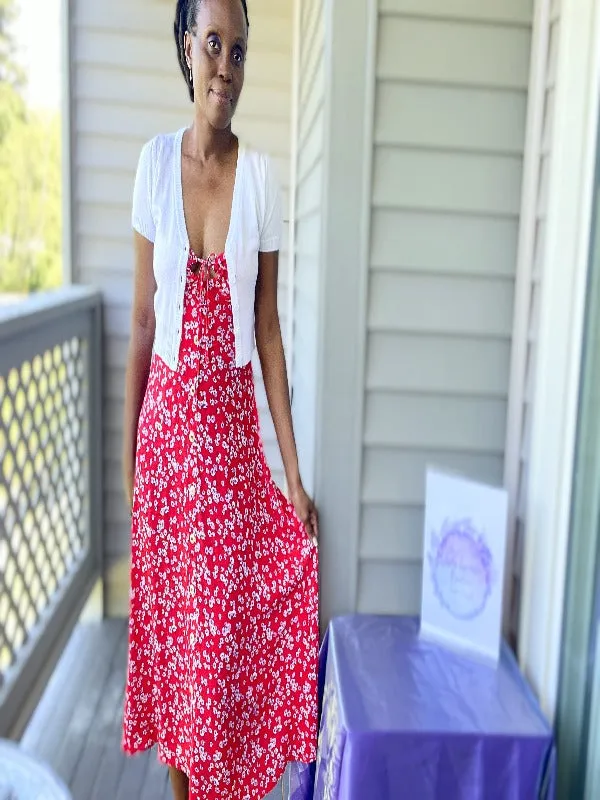 Floral Print Midi Dress