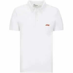 Formula 1 Tech Collection F1 Men's Small Logo Jersey Polo - Black/White