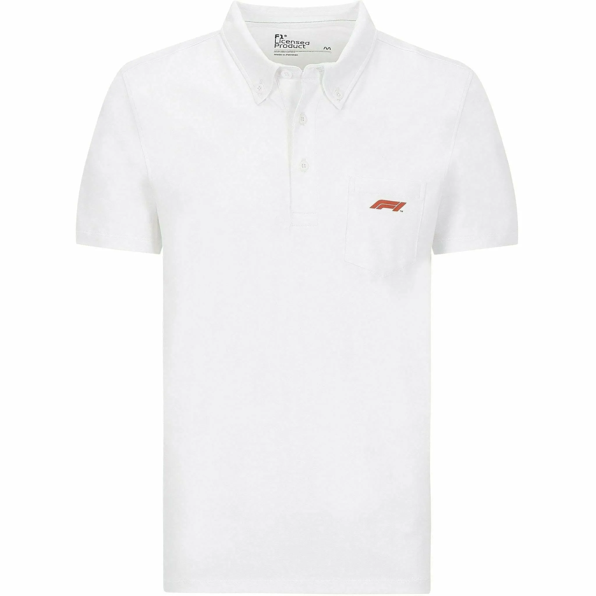 Formula 1 Tech Collection F1 Men's Small Logo Jersey Polo - Black/White