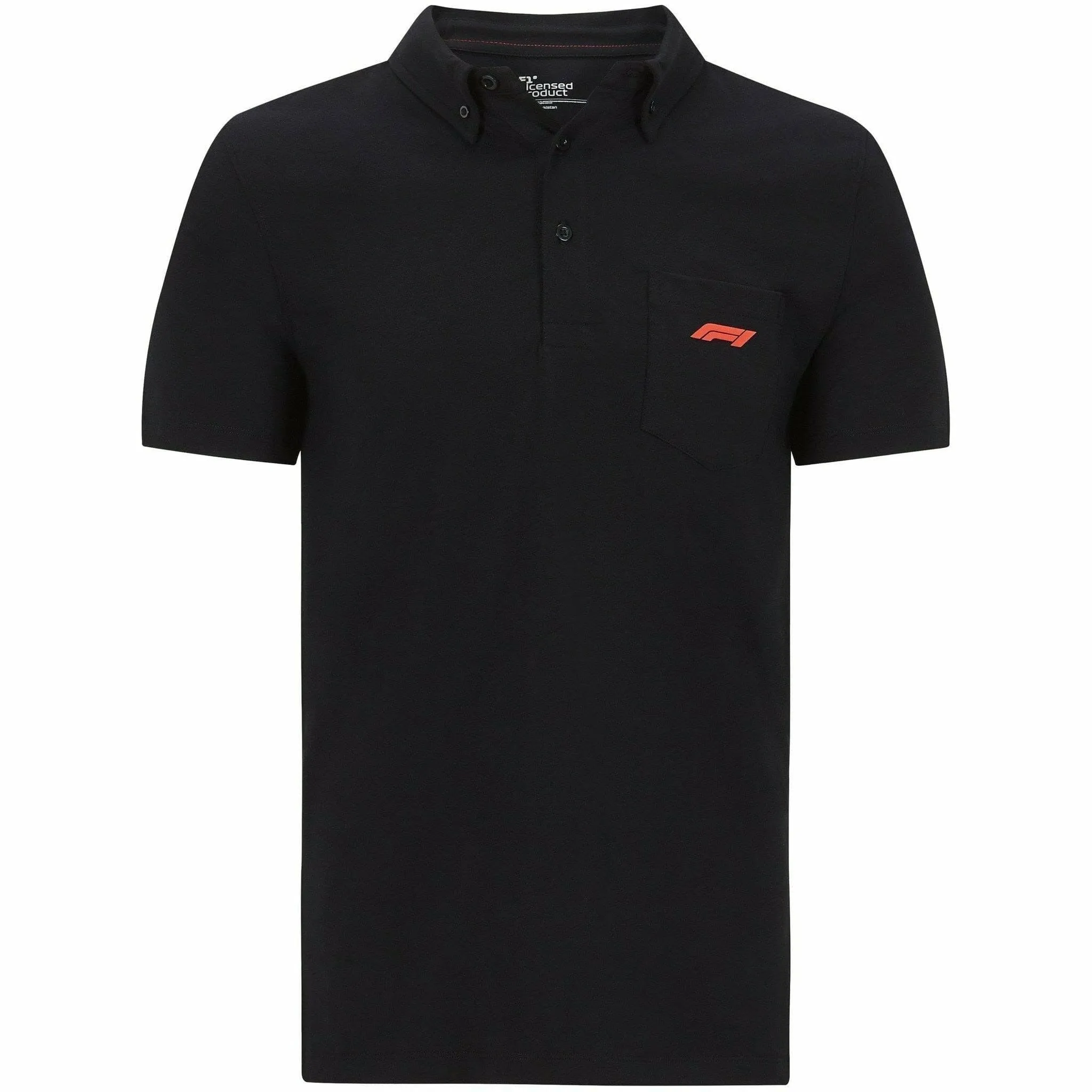 Formula 1 Tech Collection F1 Men's Small Logo Jersey Polo - Black/White