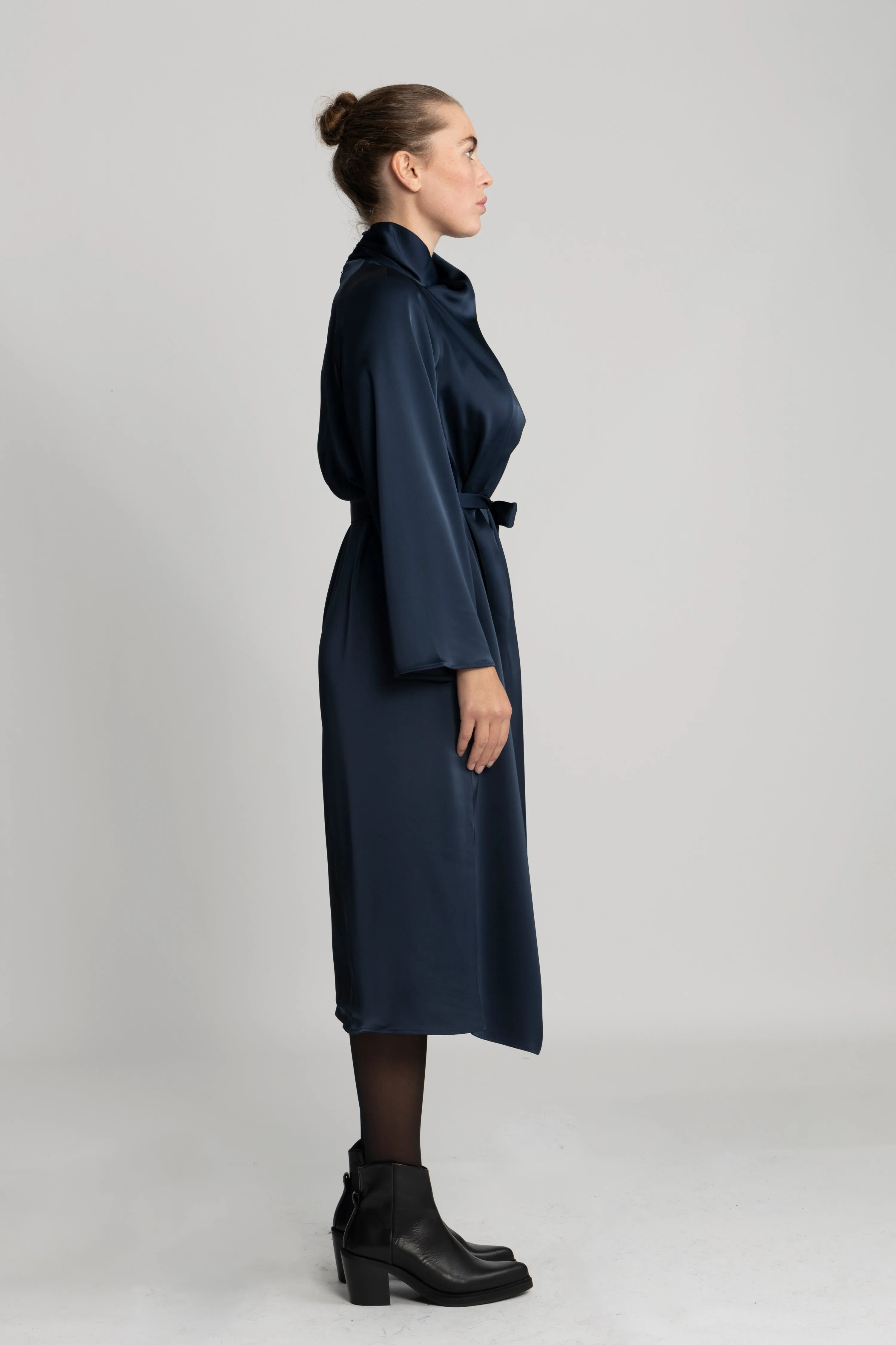 Garbo Dress - Dark Navy