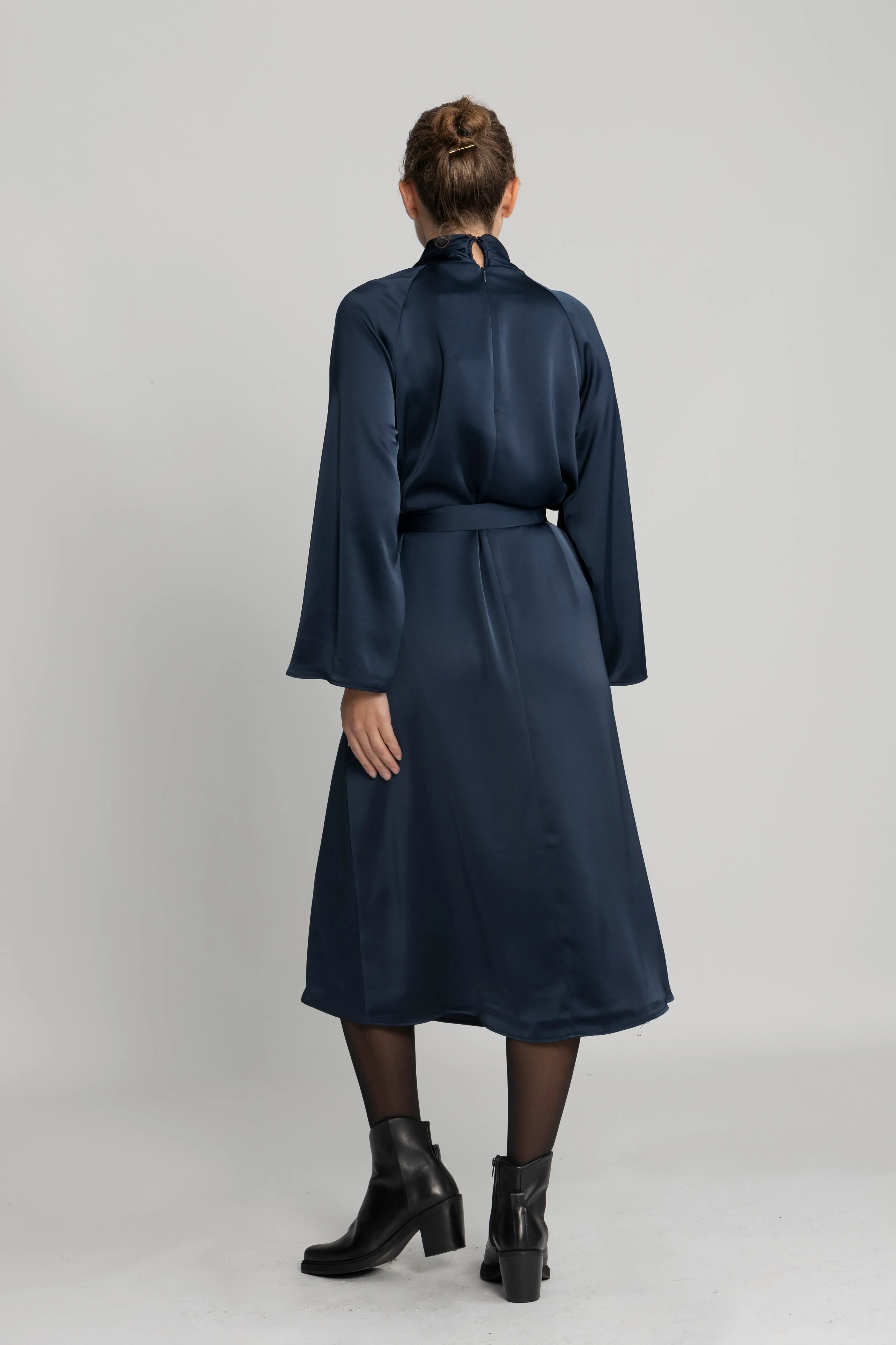 Garbo Dress - Dark Navy