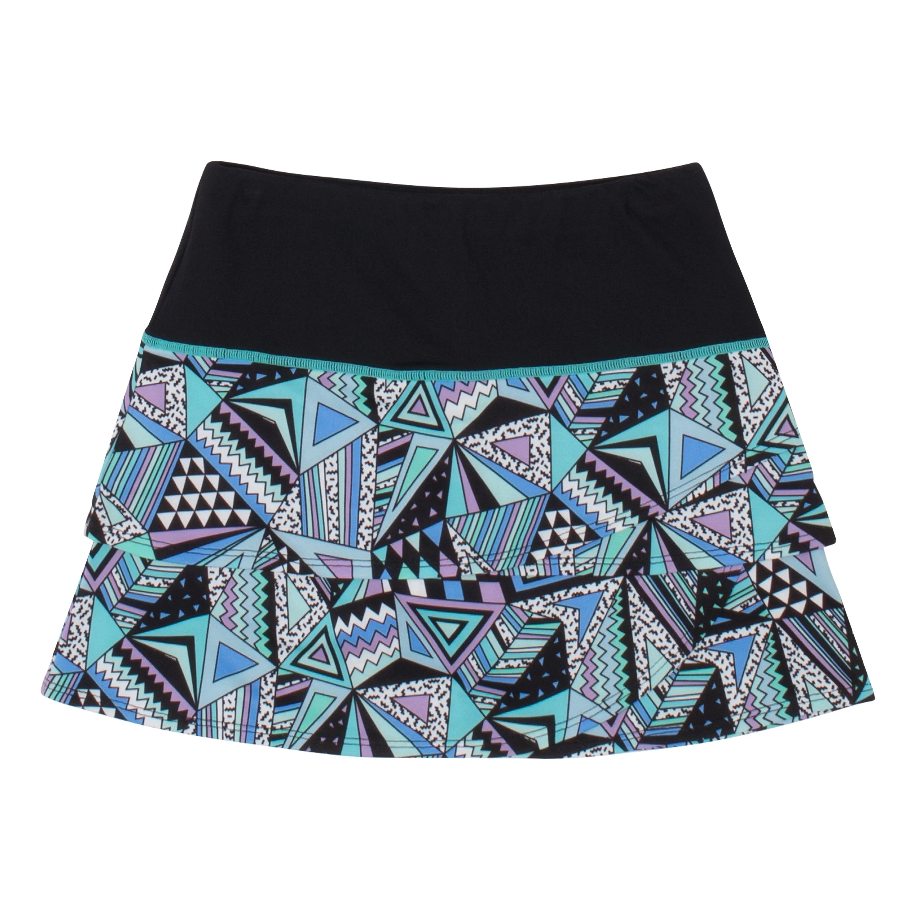 Geometric Print Skort