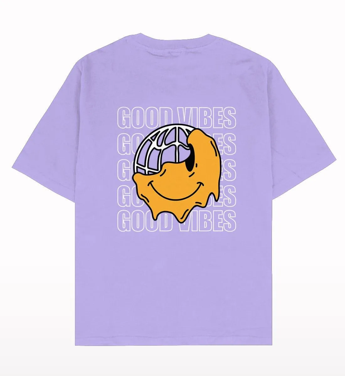 Good Vibes Oversized Lavender T-shirt