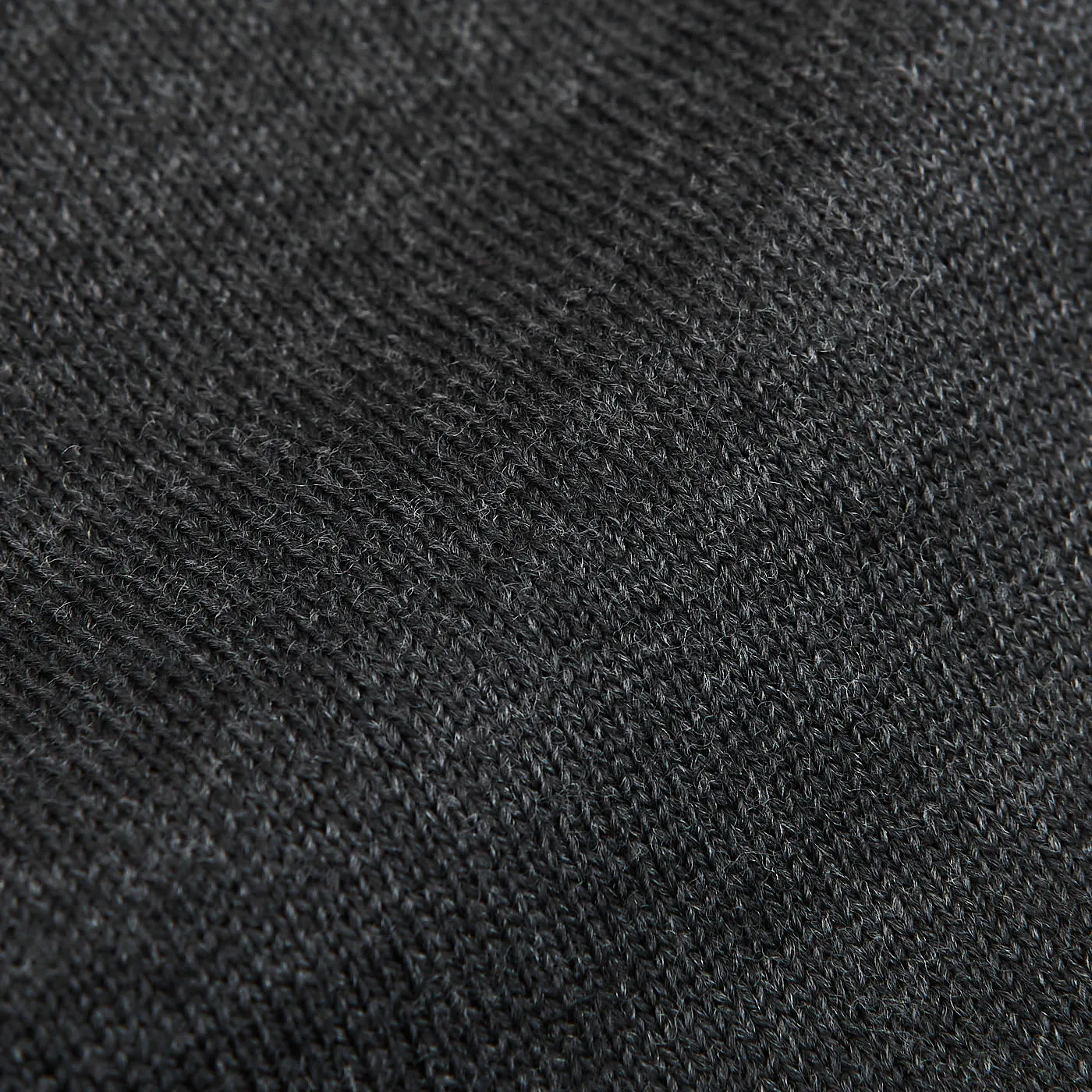 Grey Extra Fine Merino Wool Polo Shirt