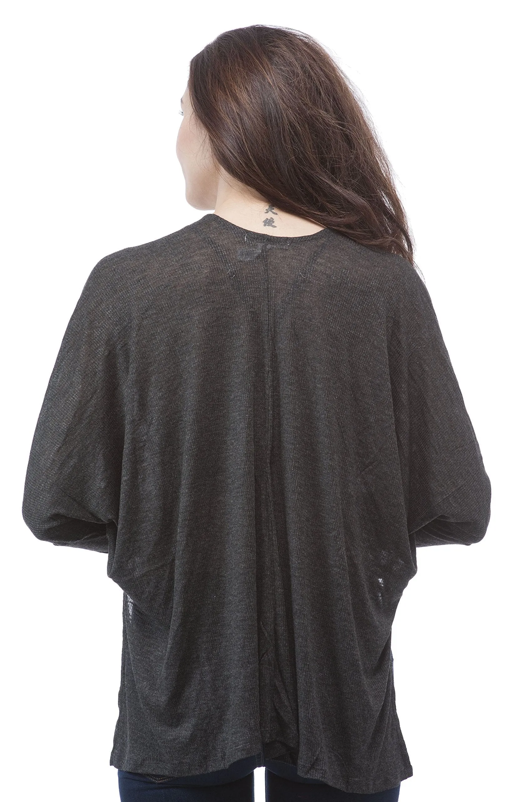 Hollywood Star Fashion Light Weight Open Front Batwing Cardigan
