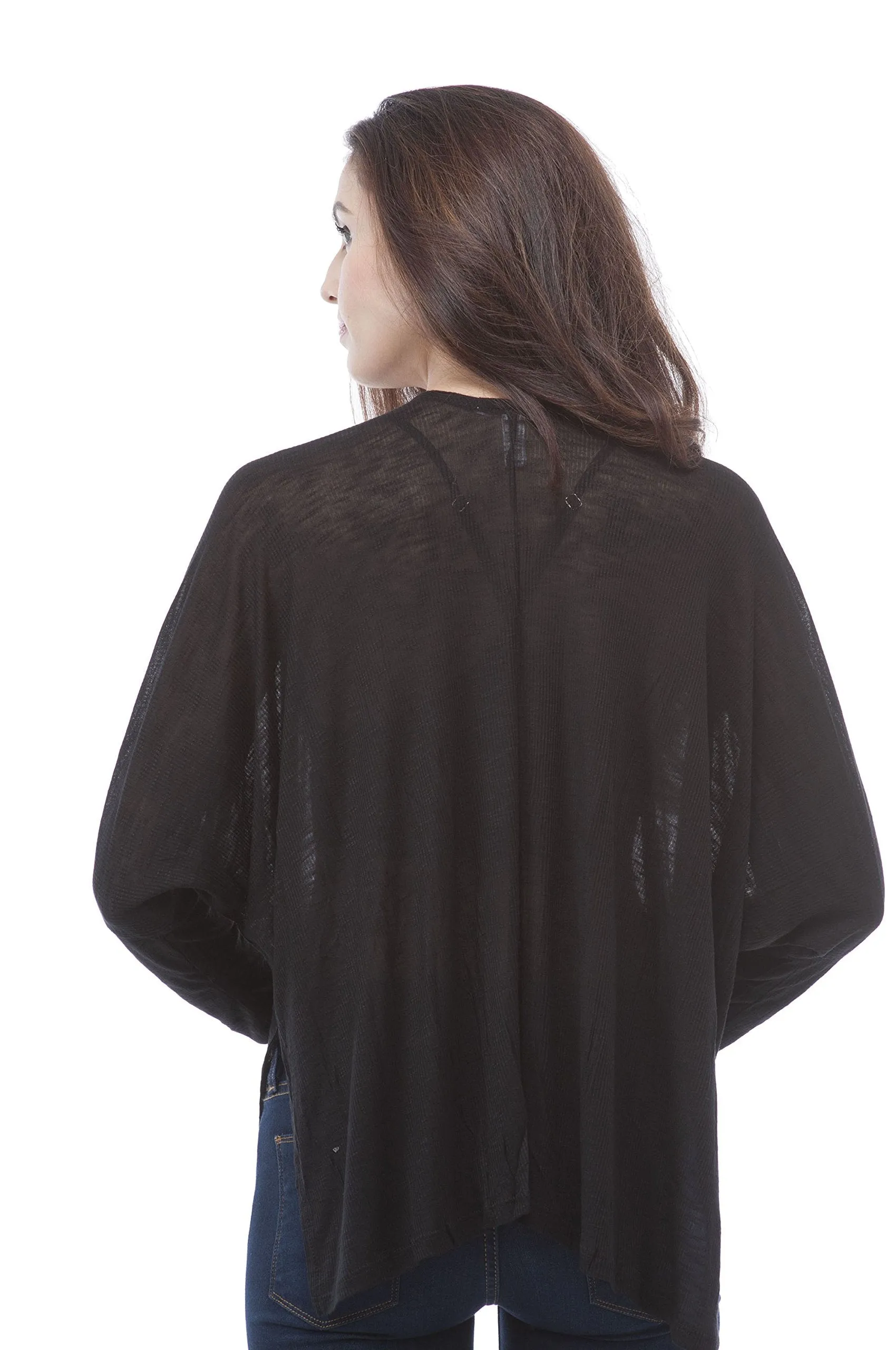 Hollywood Star Fashion Light Weight Open Front Batwing Cardigan
