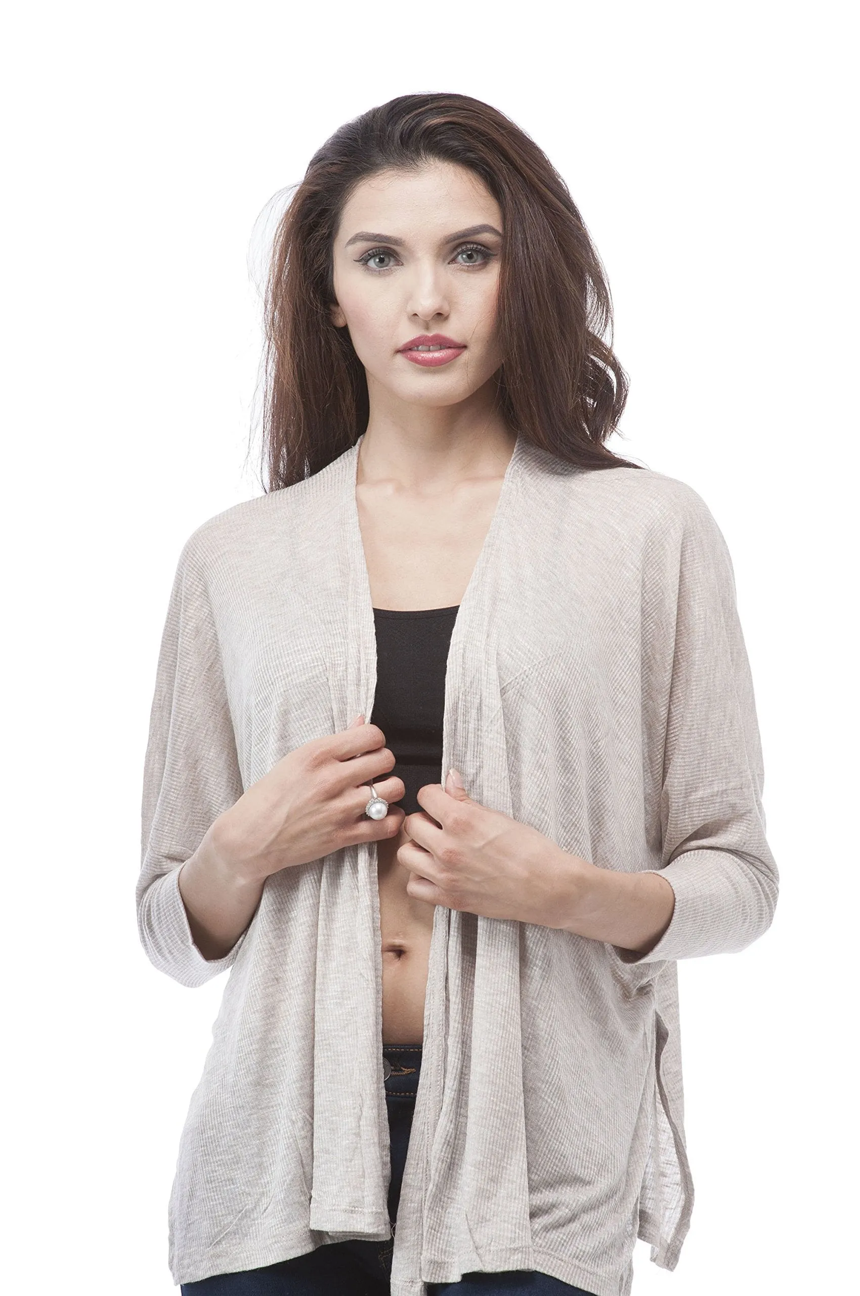 Hollywood Star Fashion Light Weight Open Front Batwing Cardigan