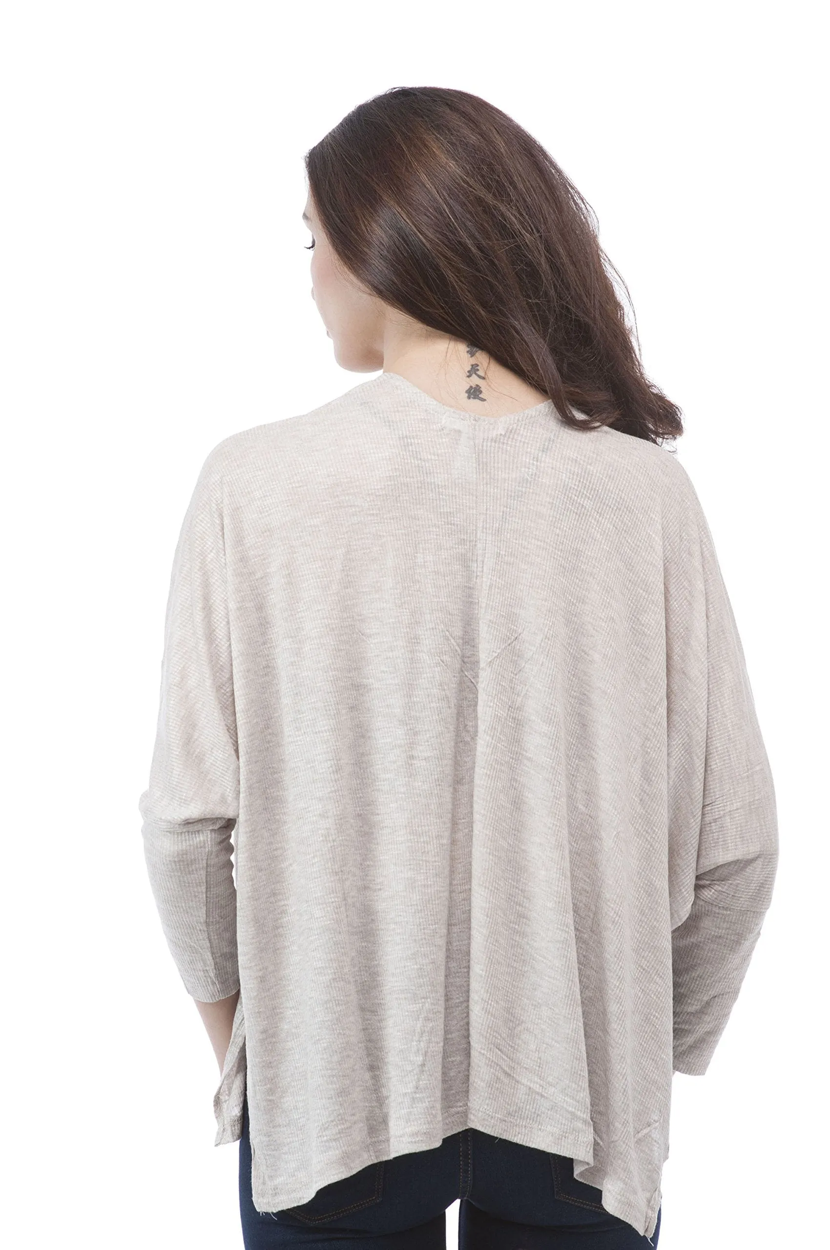 Hollywood Star Fashion Light Weight Open Front Batwing Cardigan