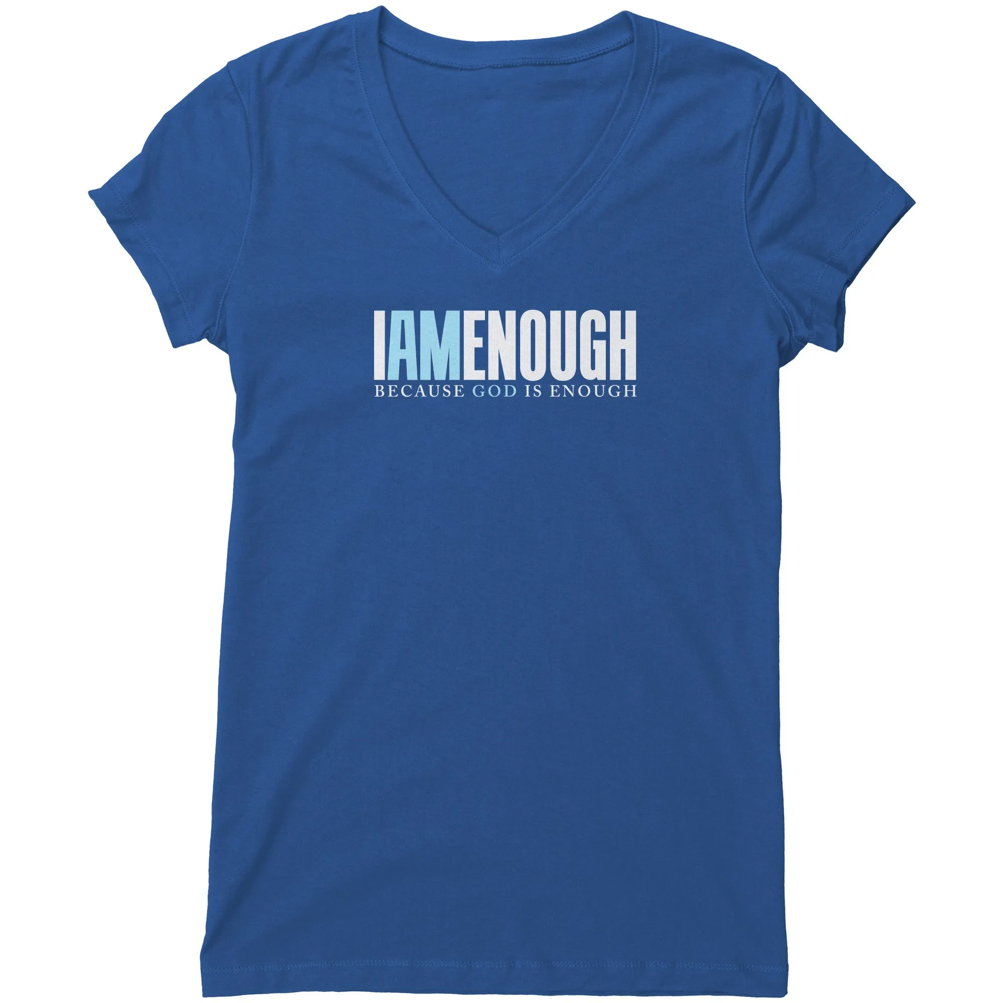 I Am Enough Women's V-Neck Tee