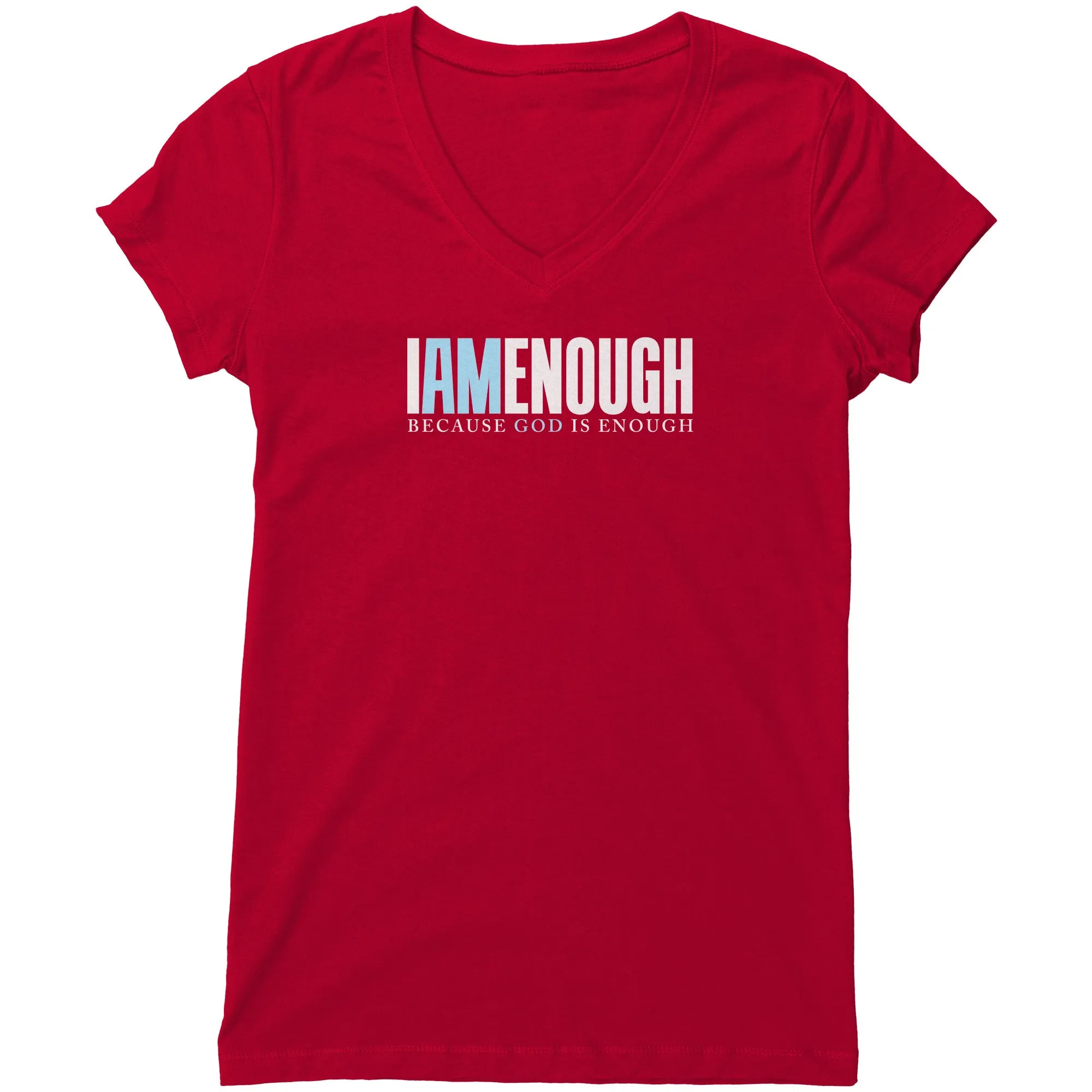 I Am Enough Women's V-Neck Tee