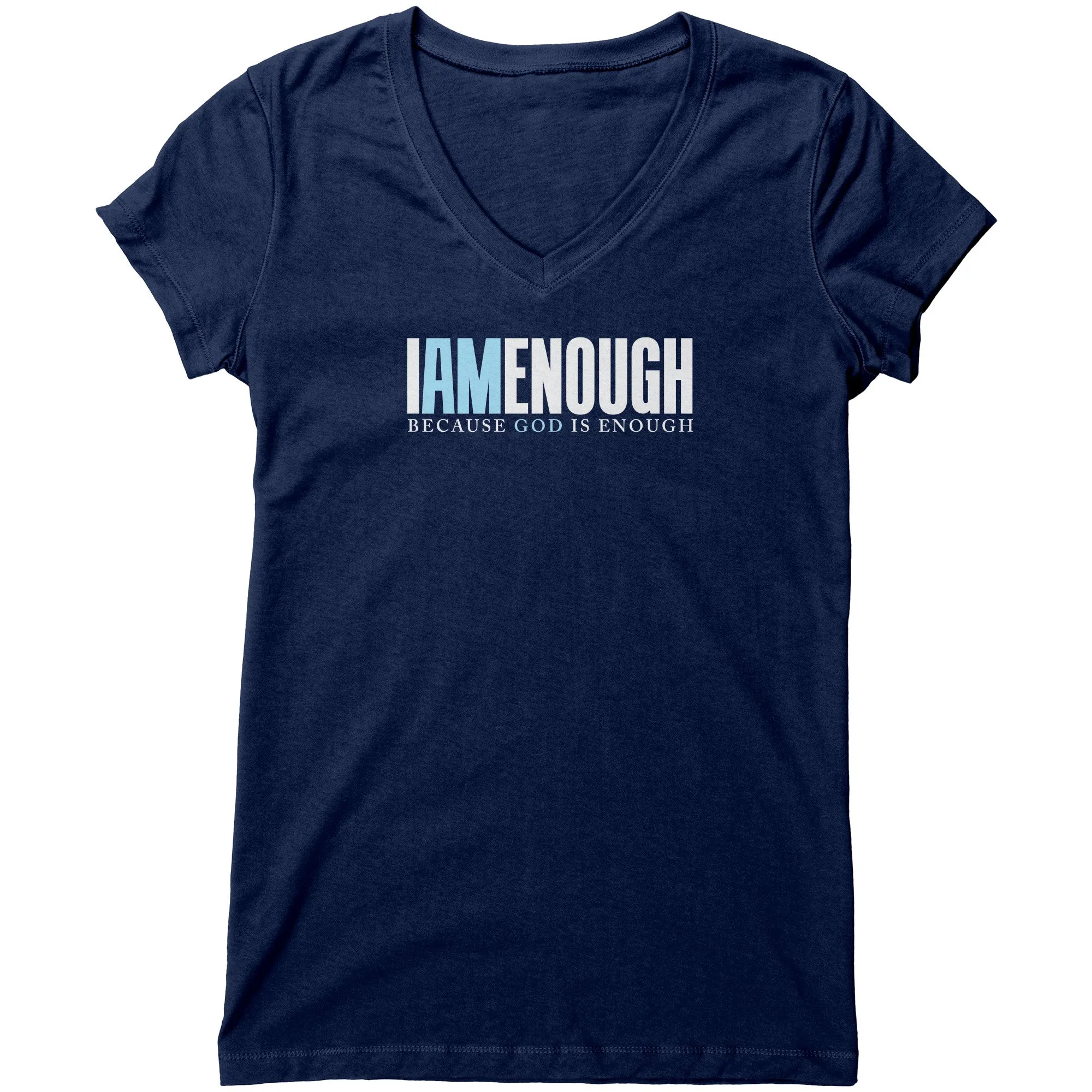 I Am Enough Women's V-Neck Tee