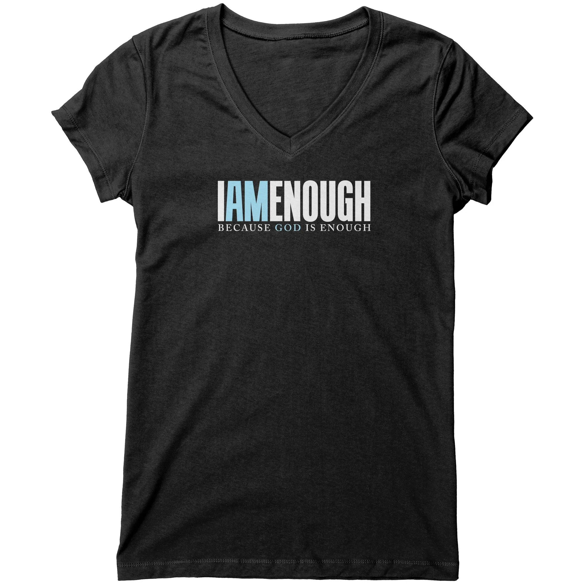 I Am Enough Women's V-Neck Tee