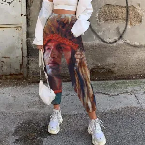 Indios Trousers Women Graffiti 3d Printed Art Casual Pant Colorful Trouser