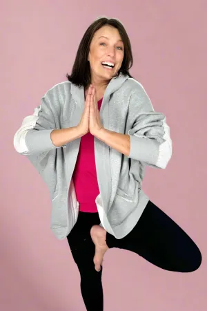 Janely Hooded Cardigan - Heather Gray