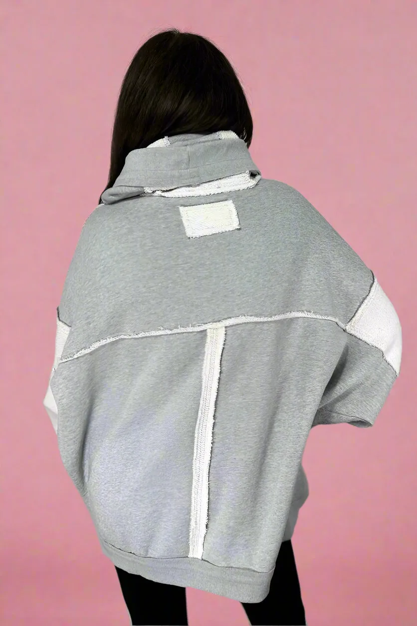 Janely Hooded Cardigan - Heather Gray