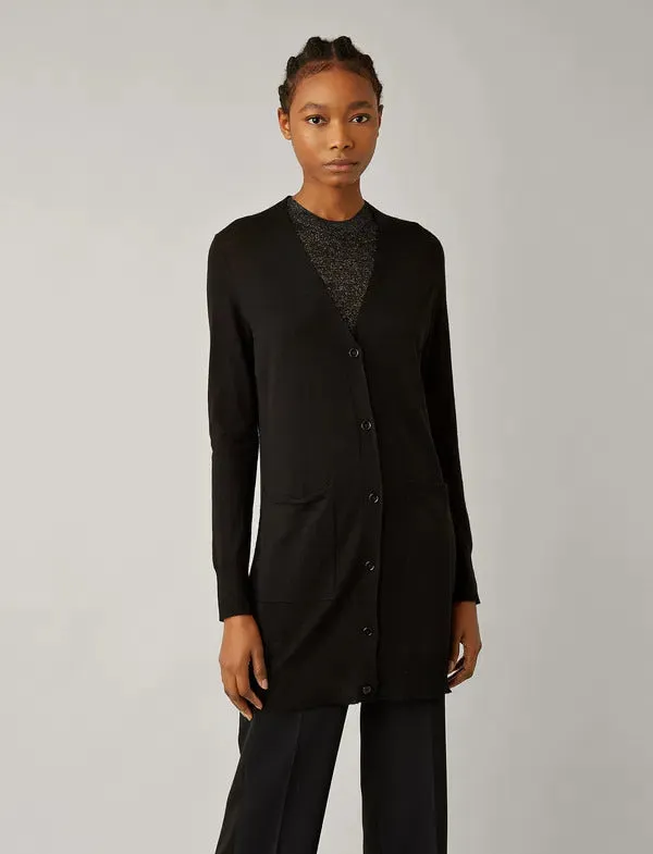 Joseph Cashair Knit Long Cardigan
