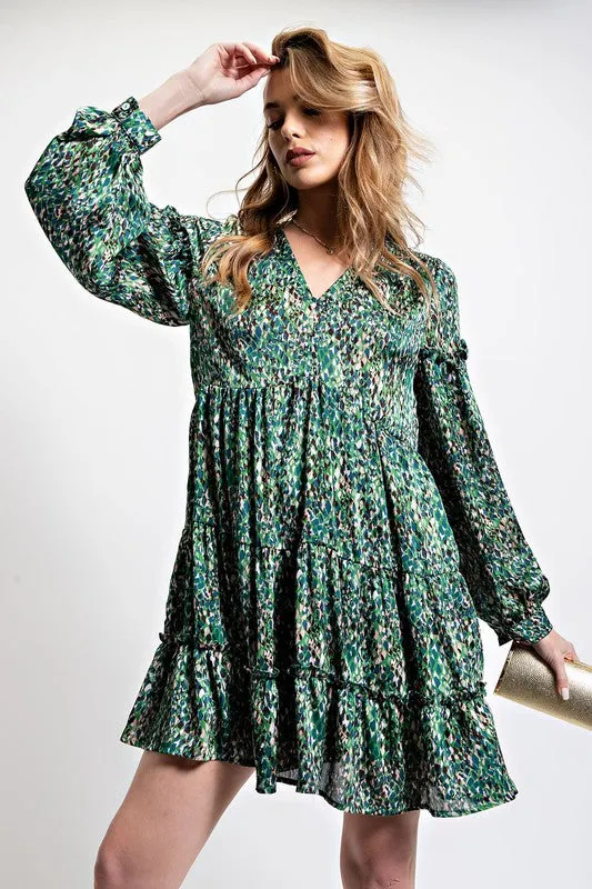 KIM LEOPARD/ANIMAL PRINTED DRESS