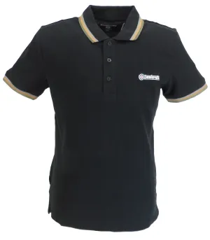 Lambretta Black/Grey/Gold/Green Retro Target Logo 100% Cotton Polo Shirts