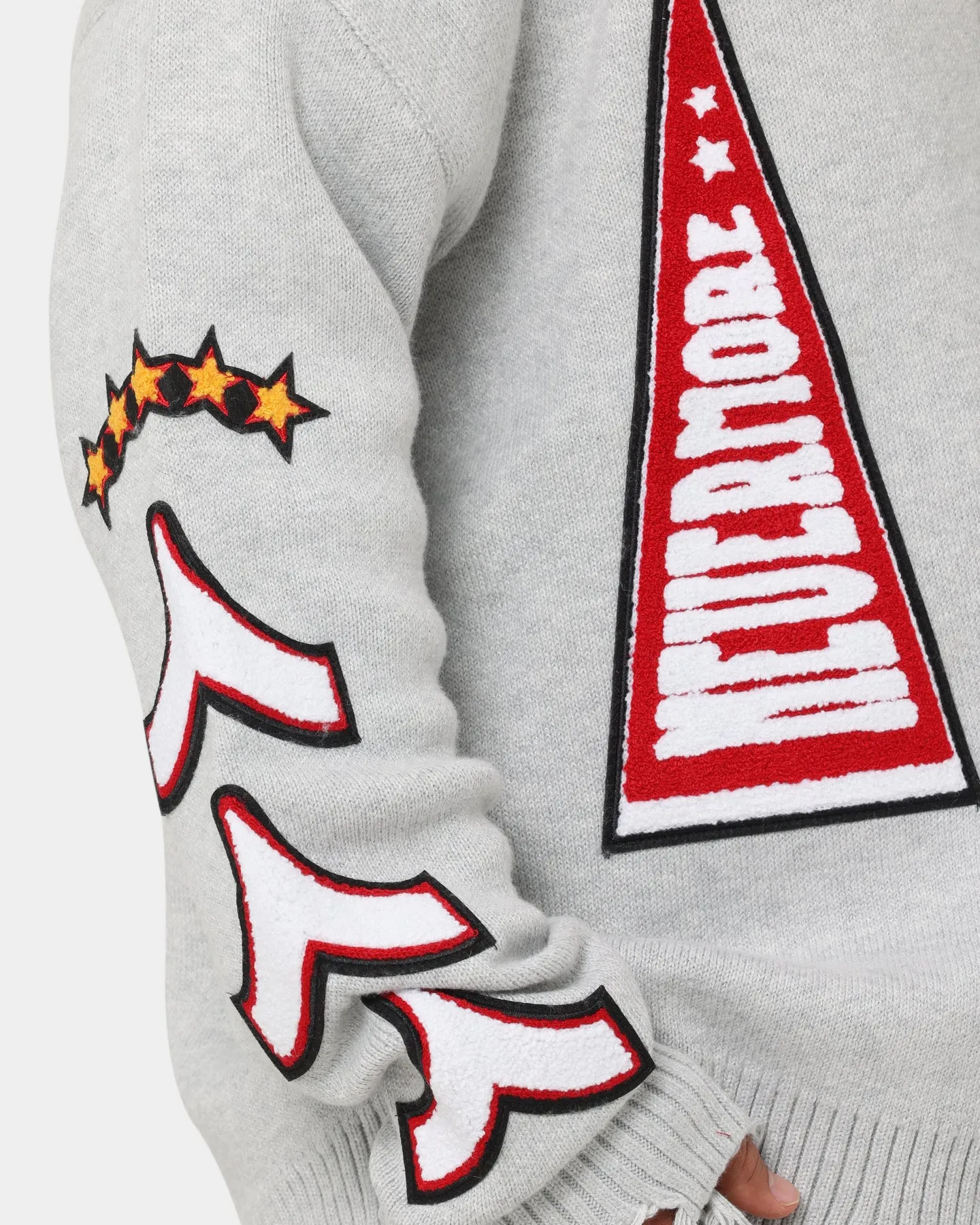 Lifted Anchors "Honors" Cardigan Light Grey