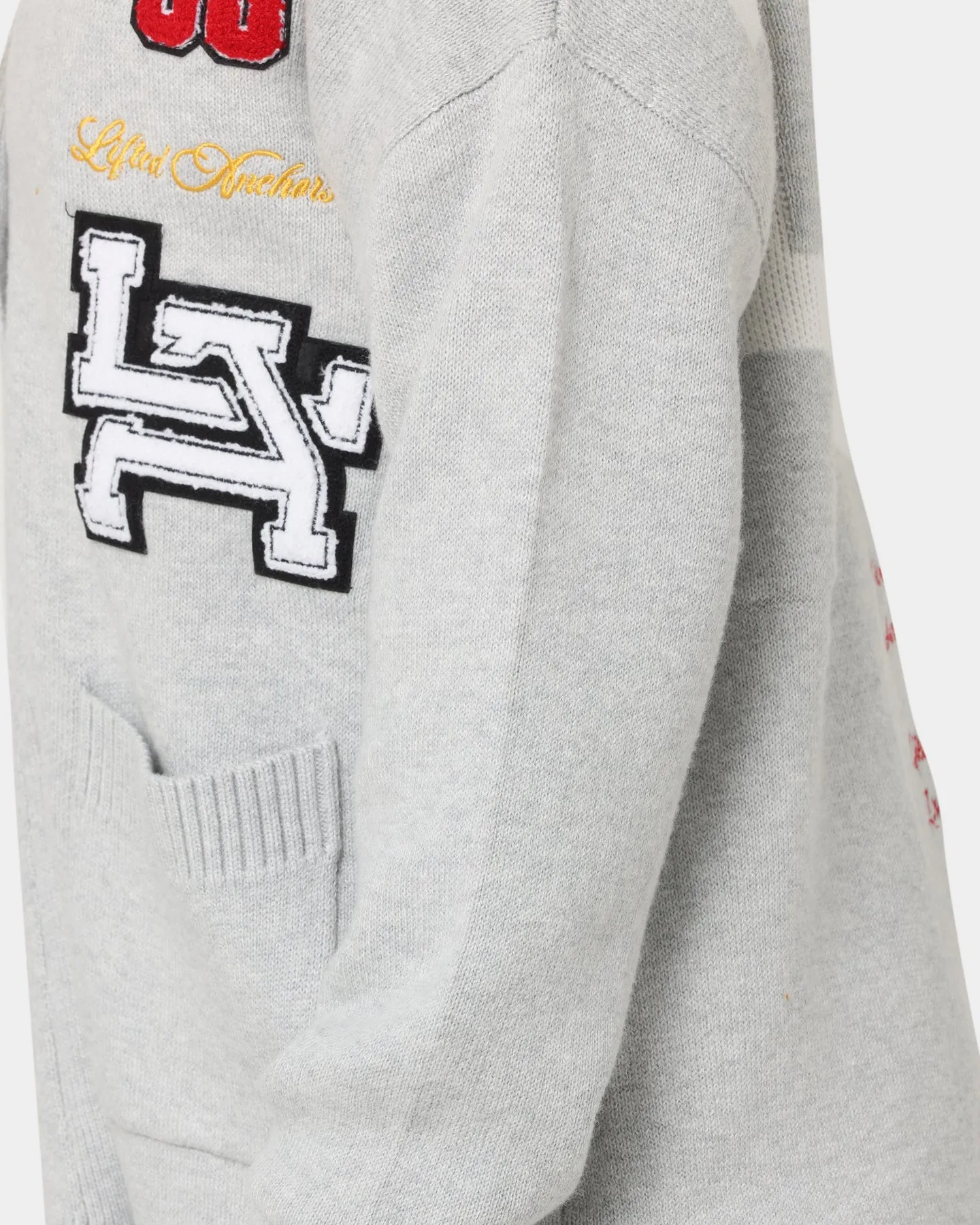 Lifted Anchors "Honors" Cardigan Light Grey