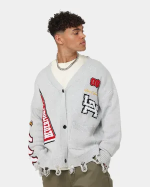 Lifted Anchors "Honors" Cardigan Light Grey