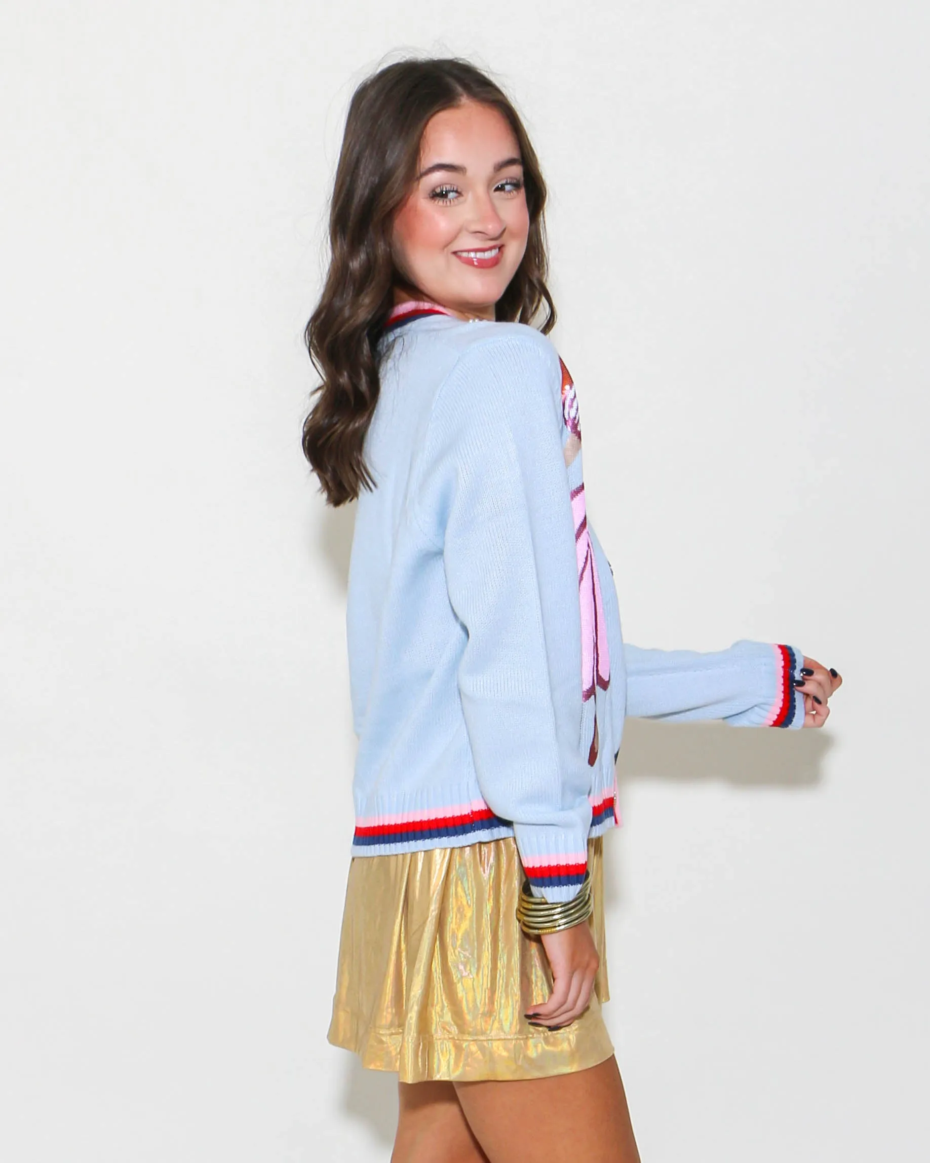 Light Blue Nutcracker & Clara Cardigan