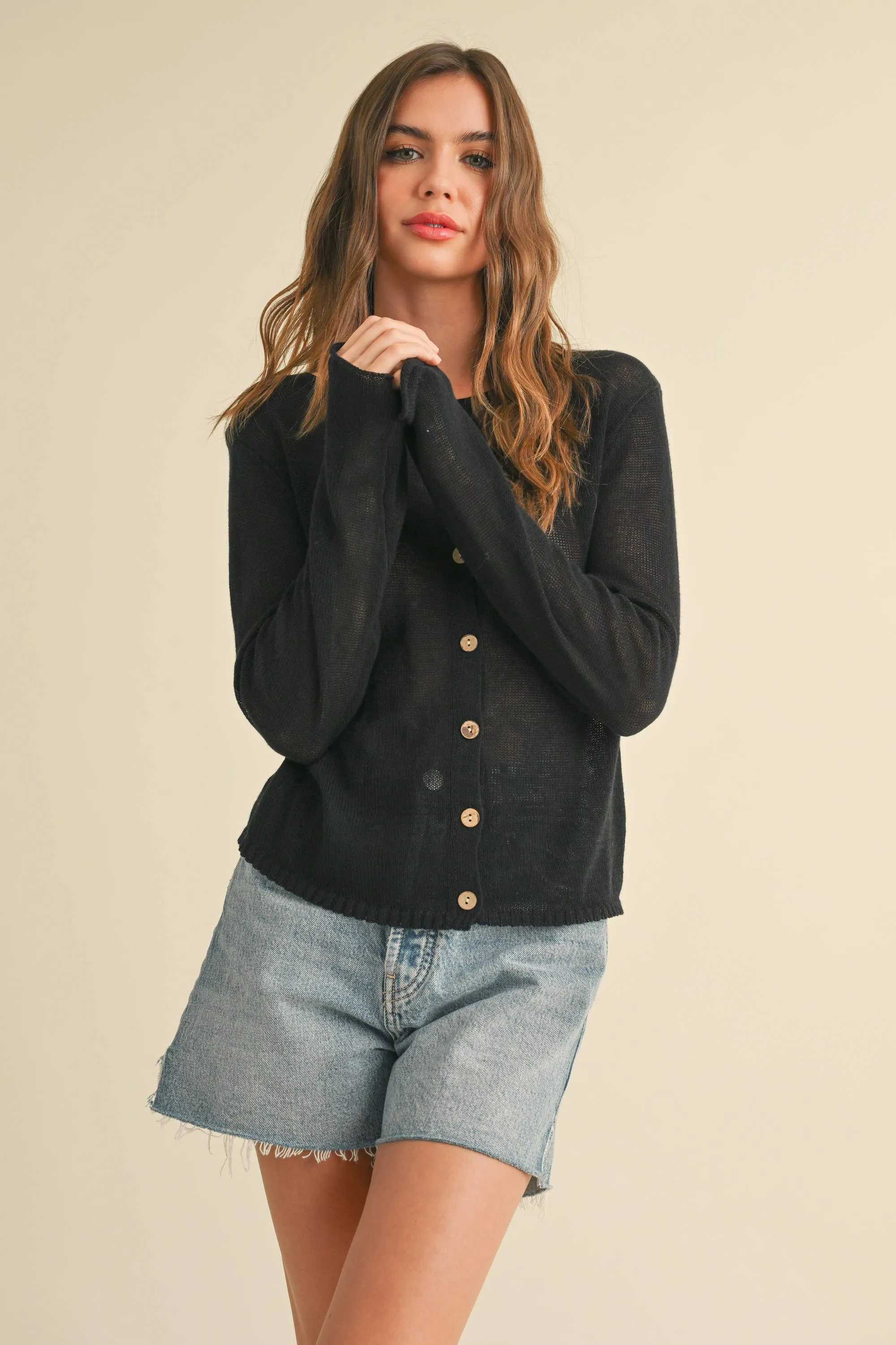 LIGHT WEIGHT CARDIGAN