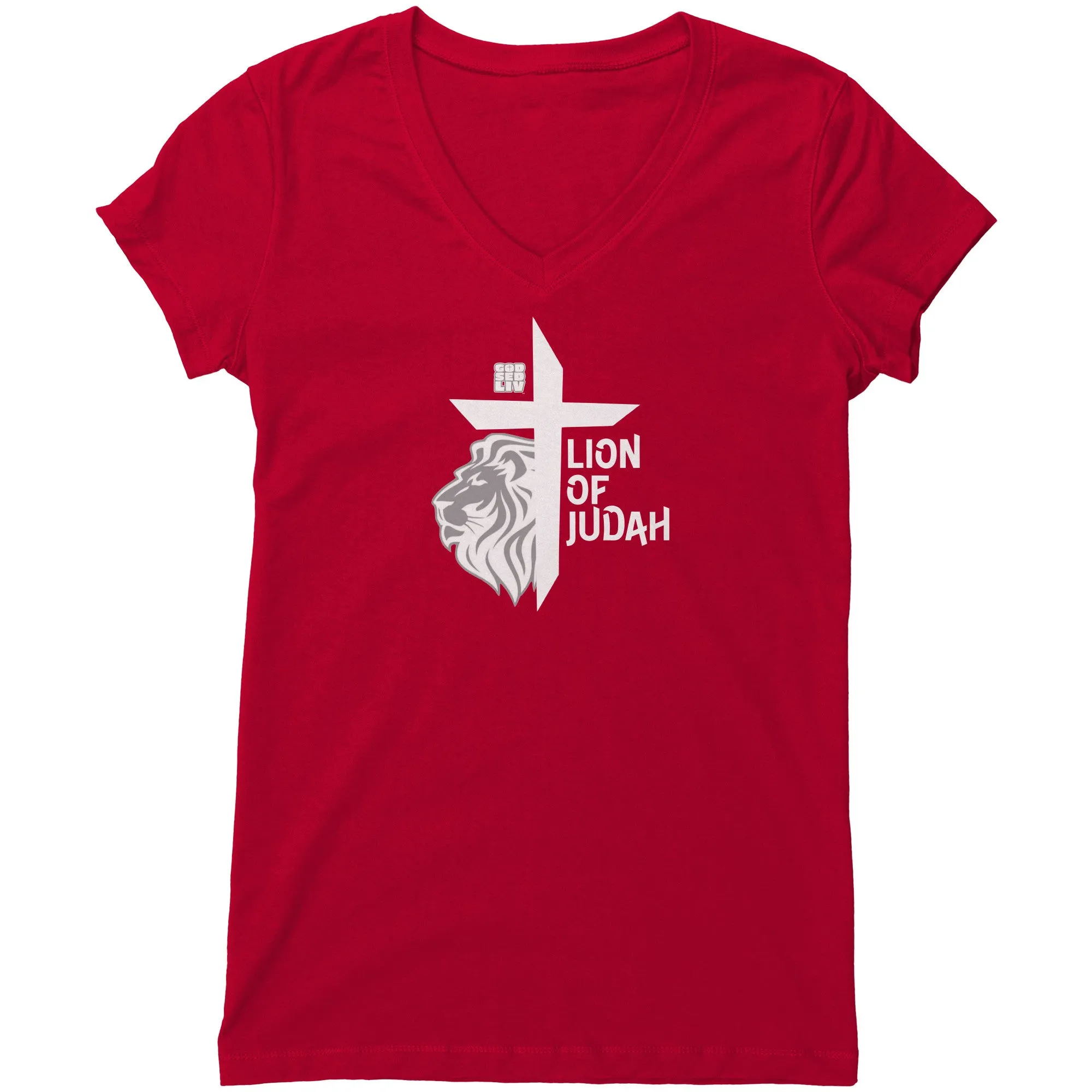 Lion of Judah Women's V-Neck Tee