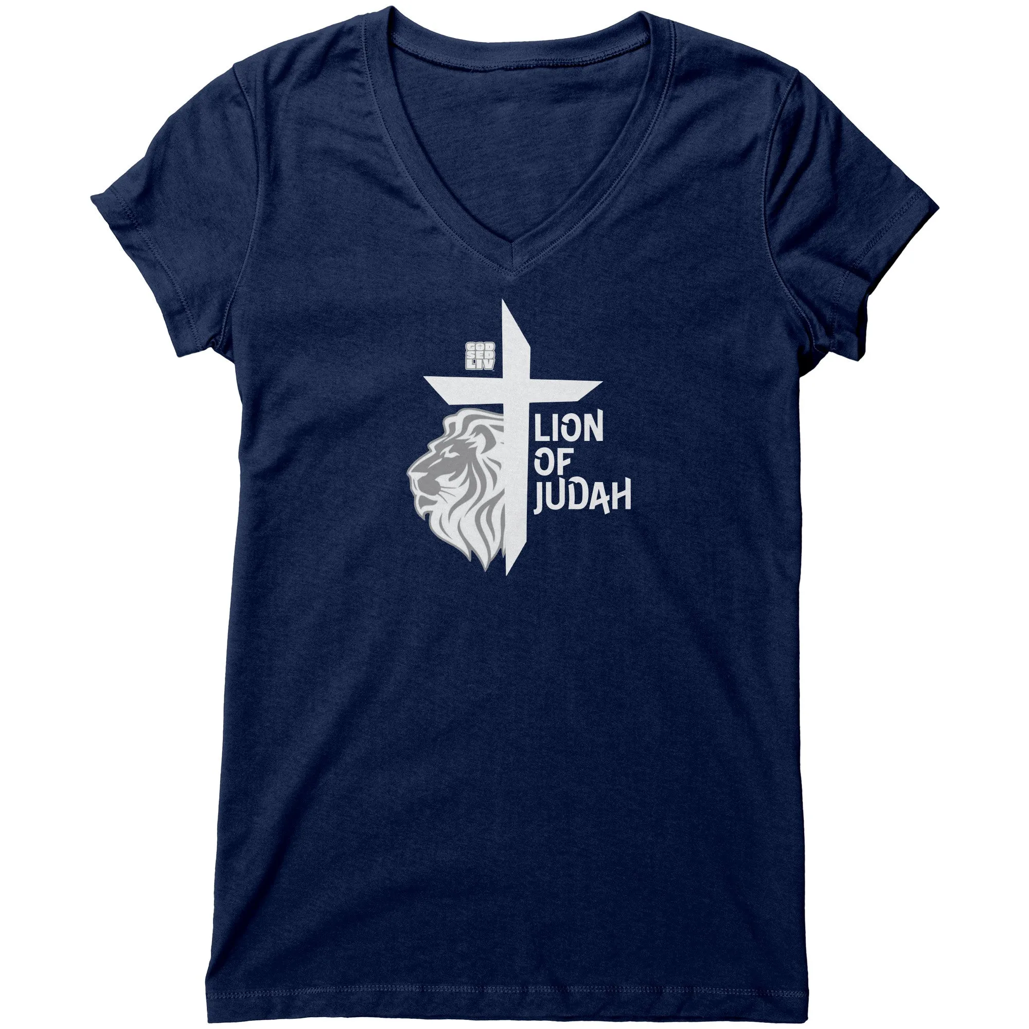 Lion of Judah Women's V-Neck Tee