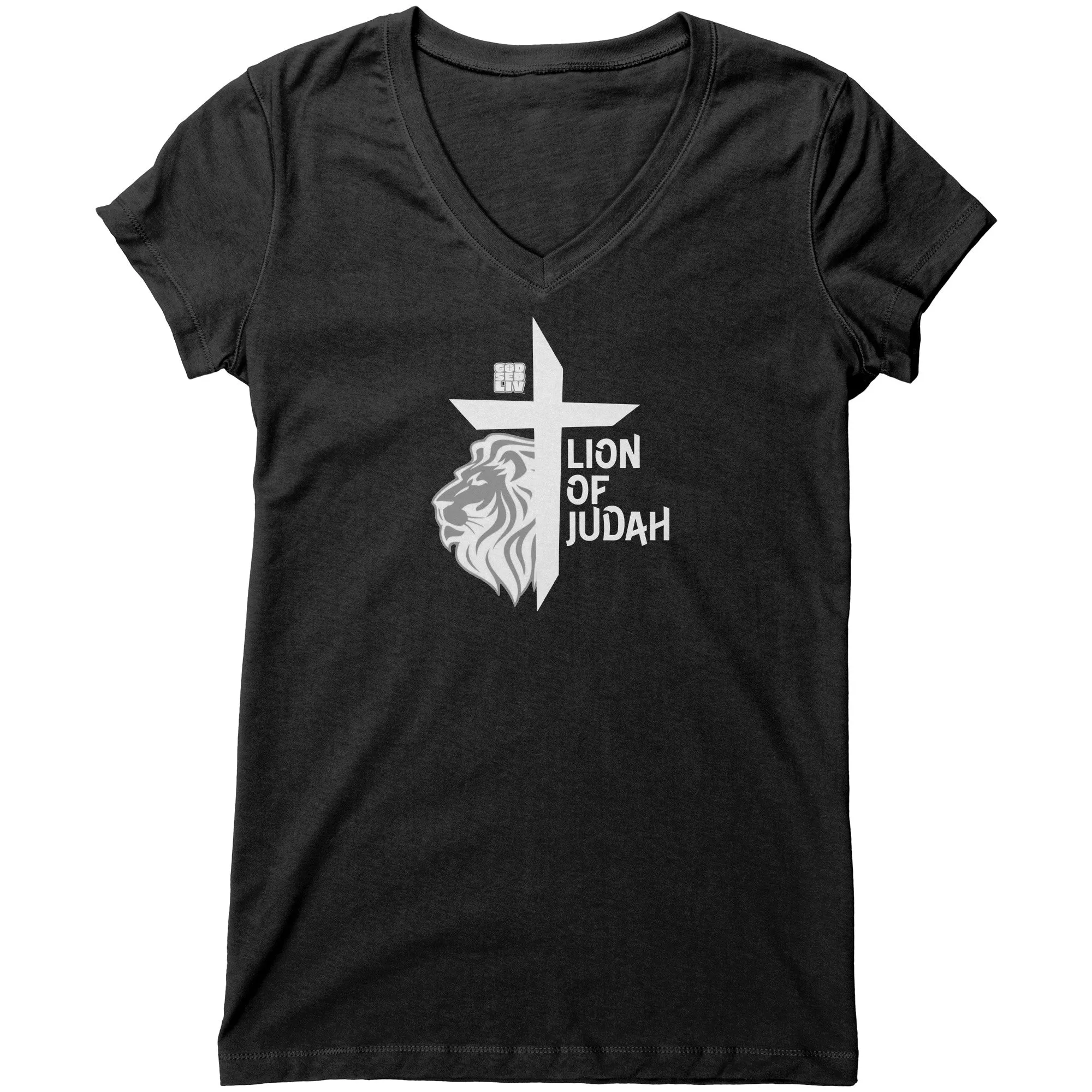Lion of Judah Women's V-Neck Tee