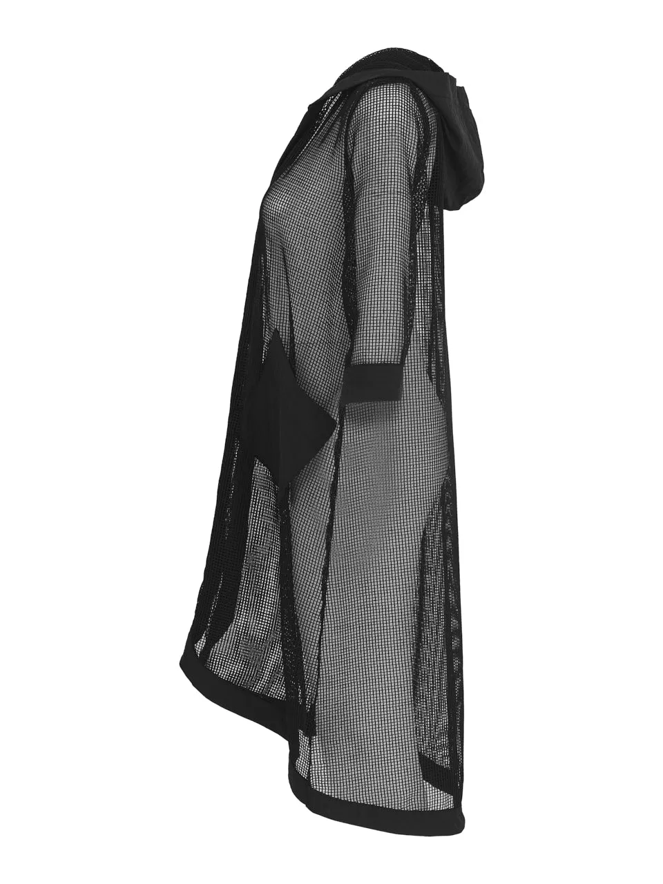 LONG MESH HOODIE