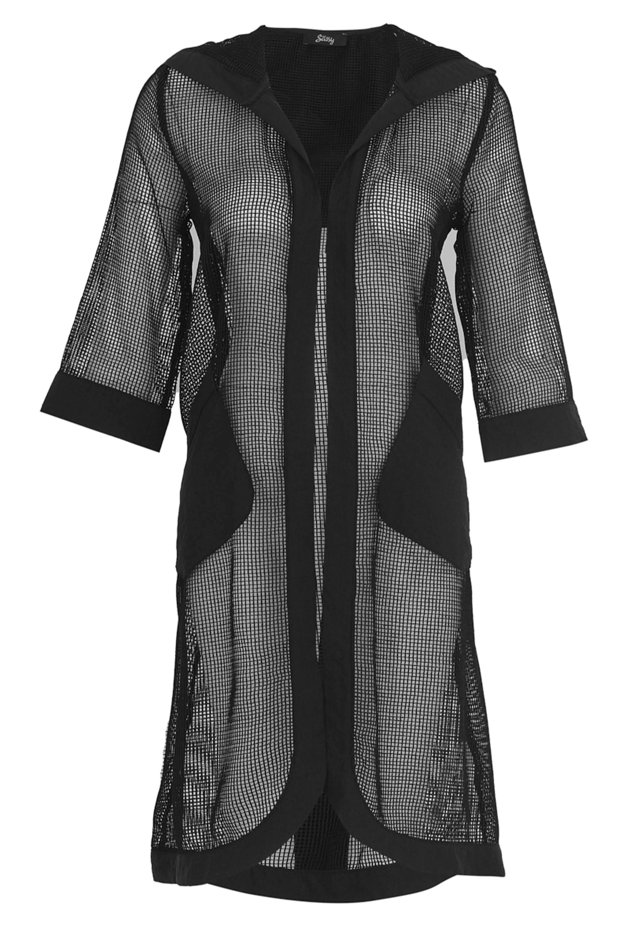 LONG MESH HOODIE