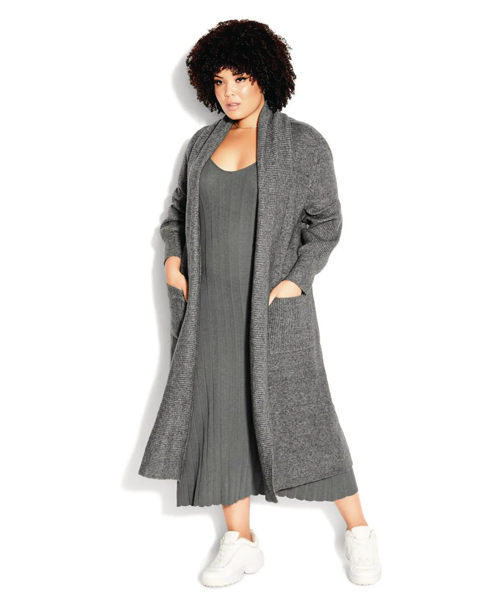 Luxe Knit Cardigan | Light Grey