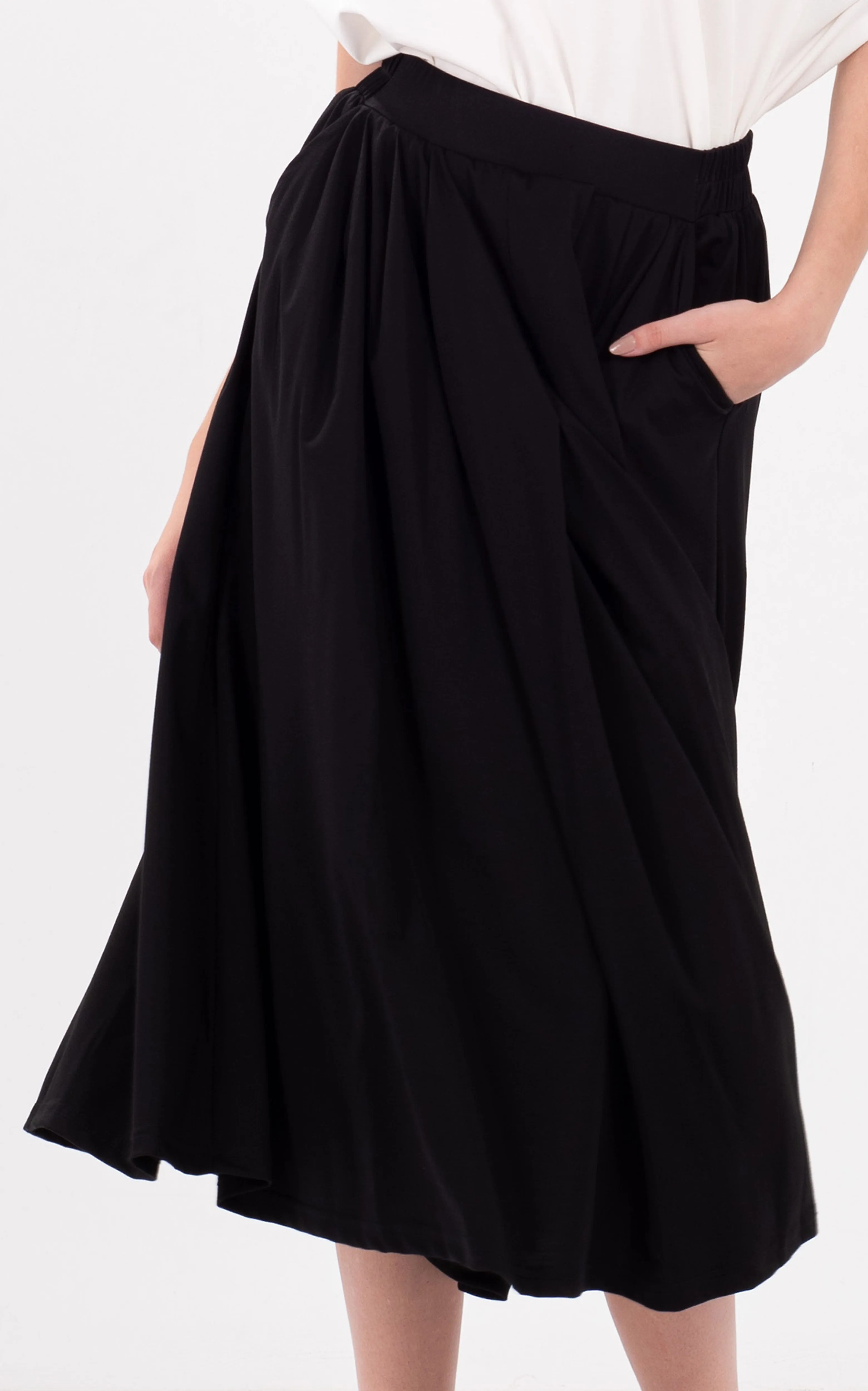 Lycra Pleated Skirt