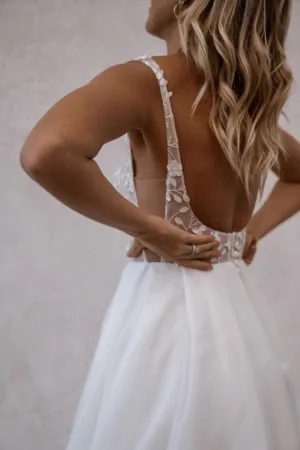 Made With Love - Huxley Flowy - Size 10 -  Ivory- Sample Sale Dress