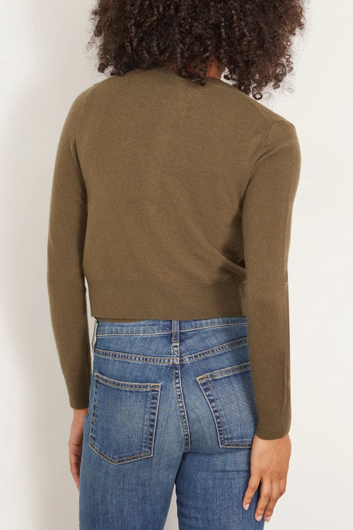 March Cardigan in Dark Moss