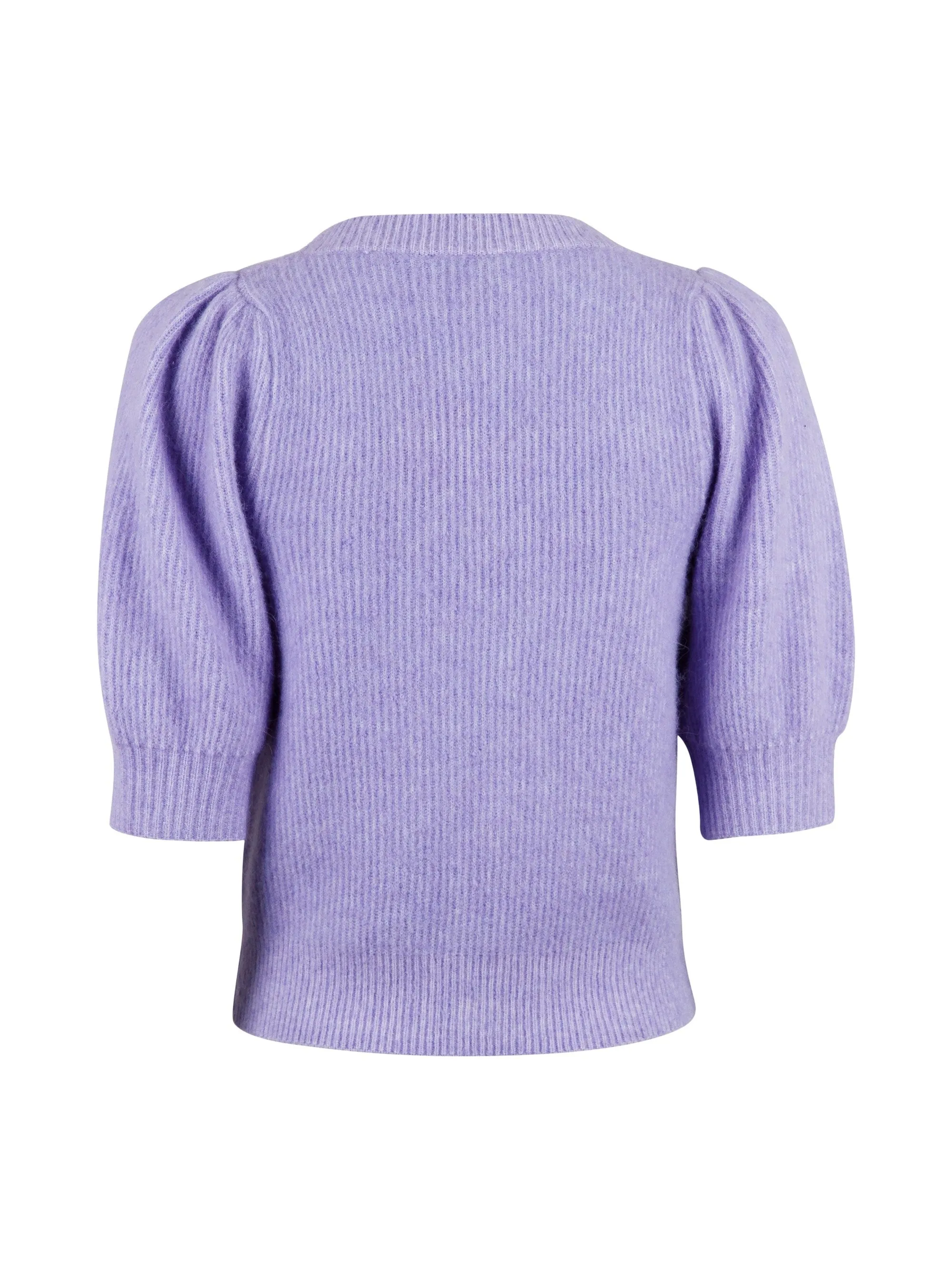 Marsia Diamond Knit Cardigan - Light Lavender