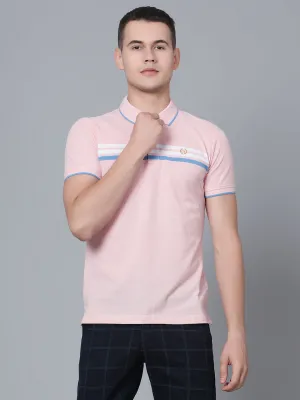 Men Pink  Polo T-Shirt