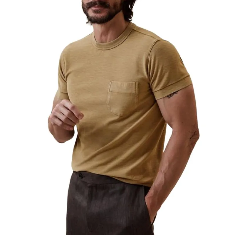 Men's Casual Cotton Round Neck Slim Fit Short Sleeve T-Shirt 21703766M