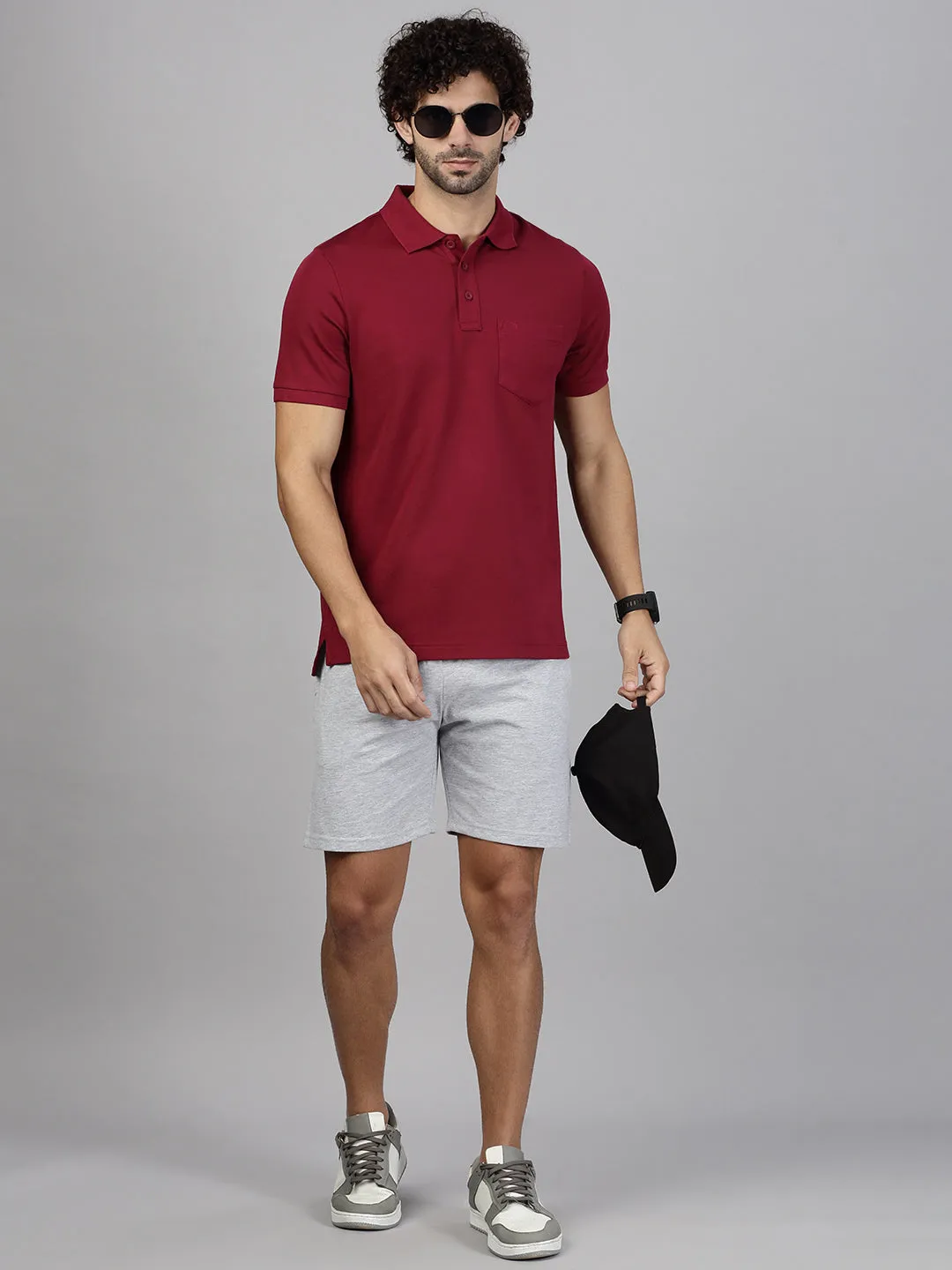 Mens Maroon & Blue Expert Polo Tshirt Combos